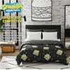 image:imageFranco Kids Bedding Super Soft Microfiber Reversible Comforter TwinFull Hot WheelsBlack  Spongebob Squarepants