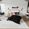image:imageFranco Kids Bedding Super Soft Microfiber Reversible Comforter TwinFull Hot WheelsHello Kitty