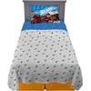 image:imageFranco Kids Bedding Super Soft Sheet Set 4 Piece Full Size Hot WheelsBlue  White