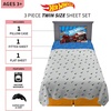image:imageFranco Kids Bedding Super Soft Sheet Set 4 Piece Full Size Hot WheelsBlue  White