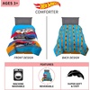 image:imageFranco Kids Bedding Super Soft Sheet Set 4 Piece Full Size Hot WheelsBlue  White