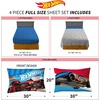 image:imageFranco Kids Bedding Super Soft Sheet Set 4 Piece Full Size Hot WheelsHot Wheels