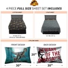 image:imageFranco Kids Bedding Super Soft Sheet Set 4 Piece Full Size Hot WheelsJurassic World Dominion