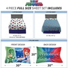 image:imageFranco Kids Bedding Super Soft Sheet Set 4 Piece Full Size Hot WheelsPj Masks