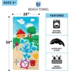 image:imageFranco Kids Super Soft Cotton BathPoolBeach Towel 58 In x 28 In Hot WheelsBlues Clues