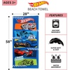 image:imageFranco Kids Super Soft Cotton BathPoolBeach Towel 58 In x 28 In Hot WheelsHot Wheels