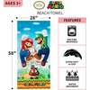 image:imageFranco Kids Super Soft Cotton BathPoolBeach Towel 58 In x 28 In Hot WheelsMario