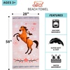 image:imageFranco Kids Super Soft Cotton BathPoolBeach Towel 58 In x 28 In Hot WheelsSpirit Riding Free