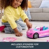 image:imageHot Wheels Barbie RC Toy Car RemoteControl Pink Convertible Can Hold 2 Barbie Fashion Dolls amp Trunk Opens for Storage Sticker Sheet for CustomizingConvertible