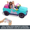 image:imageHot Wheels Barbie RC Toy Car RemoteControl Pink Convertible Can Hold 2 Barbie Fashion Dolls amp Trunk Opens for Storage Sticker Sheet for CustomizingSUV