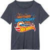 image:imageHot Wheels Birthday Confetti Mother of Birthday Girl TShirtHeather Blue