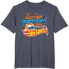 image:imageHot Wheels Birthday Confetti Mother of Birthday Girl TShirtHeather Blue