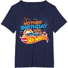 image:imageHot Wheels Birthday Confetti Mother of Birthday Girl TShirtNavy Blue