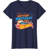 image:imageHot Wheels Birthday Confetti Mother of Birthday Girl TShirtNavy Blue