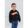 image:imageHot Wheels Boys Fleece Hooded Sweatshirt Toddler to Big KidBlack