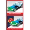 image:imageHot Wheels Color Crashers Cyber Speeder Vehicle 10Inch Blue Motorized Toy Car with Lights and Realistic Racing Sounds Kids Toys for Ages 3 Up by Just PlayBlue