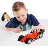 image:imageHot Wheels Color Crashers Cyber Speeder Vehicle 10Inch Blue Motorized Toy Car with Lights and Realistic Racing Sounds Kids Toys for Ages 3 Up by Just PlayRed