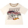 image:imageHot Wheels Cotton Gauze Button Down Shirt TShirt amp Shorts 3 Piece Outfit Set Infant to Little Kid Sizes 12 Months  78Tan  White