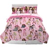 image:imageHot Wheels Girls Kids Bedding Super Soft Comforter and Sheet Set with Sham 5 Piece Twin Size Officially Licensed Product By FrancoBarbie