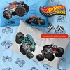 image:imageHot Wheels Girls Kids Bedding Super Soft Comforter and Sheet Set with Sham 5 Piece Twin Size Officially Licensed Product By FrancoHot Wheels X Monster Trucks