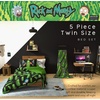 image:imageHot Wheels Girls Kids Bedding Super Soft Comforter and Sheet Set with Sham 5 Piece Twin Size Officially Licensed Product By FrancoRick  Morty