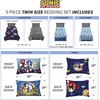 image:imageHot Wheels Girls Kids Bedding Super Soft Comforter and Sheet Set with Sham 5 Piece Twin Size Officially Licensed Product By FrancoSonic the Hedgehog