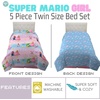 image:imageHot Wheels Girls Kids Bedding Super Soft Comforter and Sheet Set with Sham 5 Piece Twin Size Officially Licensed Product By FrancoSuper Mario Girl