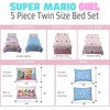 image:imageHot Wheels Girls Kids Bedding Super Soft Comforter and Sheet Set with Sham 5 Piece Twin Size Officially Licensed Product By FrancoSuper Mario Girl