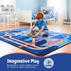 image:imageHot Wheels Interactive Play Area Rug 69 x 52 Inch Large Kids Race Track Playmat with NonSlip Backing for Bedroom amp Playroom 100 Officially Licensed Product by FrancoHot Wheels
