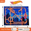 image:imageHot Wheels Interactive Play Area Rug 69 x 52 Inch Large Kids Race Track Playmat with NonSlip Backing for Bedroom amp Playroom 100 Officially Licensed Product by FrancoHot Wheels