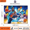 image:imageHot Wheels Interactive Play Area Rug 69 x 52 Inch Large Kids Race Track Playmat with NonSlip Backing for Bedroom amp Playroom 100 Officially Licensed Product by FrancoSpace Jam 2 a New Legacy