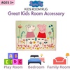 image:imageHot Wheels Interactive Play Area Rug 69 x 52 Inch Large Kids Race Track Playmat with NonSlip Backing for Bedroom amp Playroom 100 Officially Licensed Product by FrancoPeppa Pig