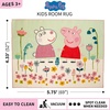 image:imageHot Wheels Interactive Play Area Rug 69 x 52 Inch Large Kids Race Track Playmat with NonSlip Backing for Bedroom amp Playroom 100 Officially Licensed Product by FrancoPeppa Pig