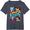 image:imageHot Wheels Lets Race  Bone Shaker TShirtHeather Blue