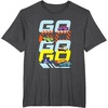 image:imageHot Wheels Lets Race  Go Go Go Go TShirtDark Heather Grey