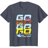 image:imageHot Wheels Lets Race  Go Go Go Go TShirtHeather Blue