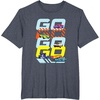 image:imageHot Wheels Lets Race  Go Go Go Go TShirtHeather Blue