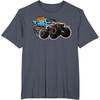 image:imageHot Wheels Monster Trucks  Tiger Shark TShirtHeather Blue