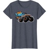 image:imageHot Wheels Monster Trucks  Tiger Shark TShirtHeather Blue