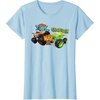 image:imageHot Wheels Monster Trucks  Tiger Shark vs Gunkster TShirtBaby Blue