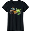 image:imageHot Wheels Monster Trucks  Tiger Shark vs Gunkster TShirtBlack