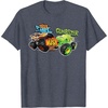 image:imageHot Wheels Monster Trucks  Tiger Shark vs Gunkster TShirtHeather Blue