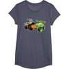 image:imageHot Wheels Monster Trucks  Tiger Shark vs Gunkster TShirtHeather Blue