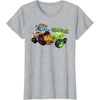 image:imageHot Wheels Monster Trucks  Tiger Shark vs Gunkster TShirtHeather Grey