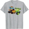 image:imageHot Wheels Monster Trucks  Tiger Shark vs Gunkster TShirtHeather Grey