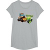 image:imageHot Wheels Monster Trucks  Tiger Shark vs Gunkster TShirtHeather Grey