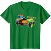 image:imageHot Wheels Monster Trucks  Tiger Shark vs Gunkster TShirtKelly Green