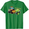 image:imageHot Wheels Monster Trucks  Tiger Shark vs Gunkster TShirtKelly Green