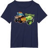 image:imageHot Wheels Monster Trucks  Tiger Shark vs Gunkster TShirtNavy Blue