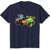 image:imageHot Wheels Monster Trucks  Tiger Shark vs Gunkster TShirtNavy Blue
